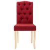 vidaXL Esszimmerst&uuml;hle 4 Stk. Weinrot Stoff