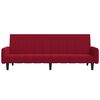 vidaXL Schlafsofa 2-Sitzer Weinrot Samt