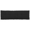 vidaXL R&uuml;ckenkissen Schwarz 160 x 19 x 50 cm Stoff