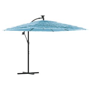 vidaXL Sonnenschirm mit Stahlmast Blau 246x246x230 cm