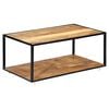 vidaXL Couchtisch 90x50x40 cm Altholz Massiv