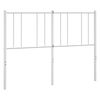 vidaXL Ersatz-Kopfteil Metall Wei&szlig; 120 cm