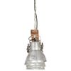 vidaXL Deckenlampe Industriestil Silbern E27 Mangoholz