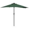 vidaXL Gartenparasol Grün 294 x 150 x 223 cm Stoff