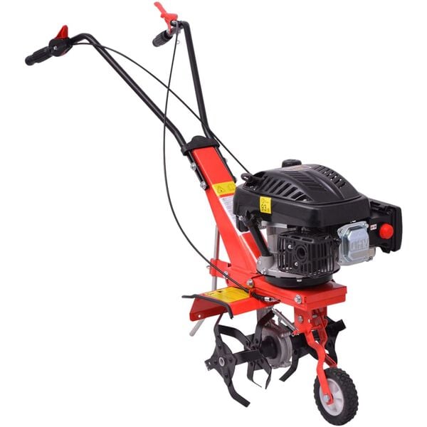vidaXL Benzin Gartenfr&auml;se 5 PS 2,8 kW Rot