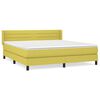 vidaXL Boxspringbett mit Matratze Gr&uuml;n 180x200 cm Stoff