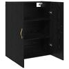 vidaXL Wandschrank 2 pcs Schwarz Eichen-Optik 69,5 x 34 x 90 cm