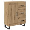 vidaXL Highboard mit Schubladen 2 pcs Artisan-Eiche 69,5 x 34 x 180 cm