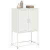 vidaXL Highboard Wei&szlig; 68,5x38,5x107 cm Stahl
