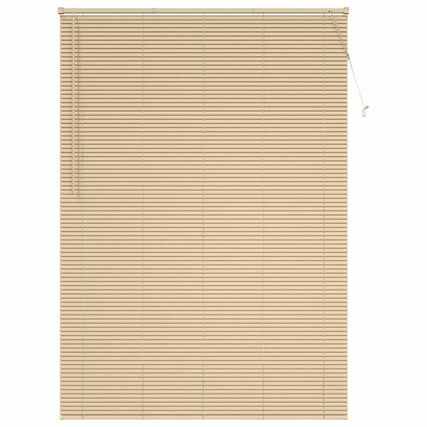vidaXL Venetianer Jalousie Hellbraun mit Muster 213 x 150 cm PVC