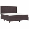 vidaXL Boxspringbett mit Matratze Dunkelbraun 180 x 200 cm Stoff