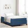 vidaXL Boxspringbett Blau 120 x 190 cm Stoff