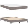 vidaXL Boxspringbett mit Matratze Taupe 140 x 190 cm Stoff
