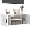 vidaXL TV-Schrank Hochglanz-Wei&szlig; 100x35x40 cm Holzwerkstoff