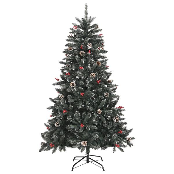 vidaXL Künstlicher Weihnachtsbaum mit Ständer Grün 120 cm PVC