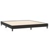 vidaXL Boxspringbett mit Matratze & LED Schwarz 200x210 cm Samt