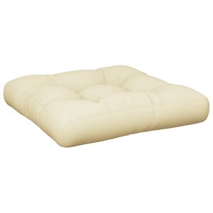 vidaXL Palettenkissen Sandfarben 58x58x10 cm Stoff