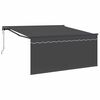 vidaXL Elektrische Markise 3 x 2,5 m Anthrazit 100% Polyester