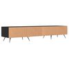 vidaXL TV-Schrank Schwarz 150x36x30 cm Holzwerkstoff