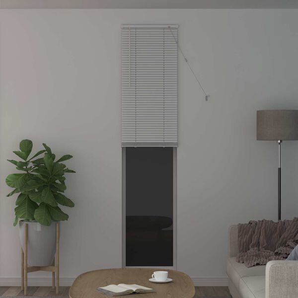 vidaXL Venetianer Jalousie Verstellbar Wei&szlig; 213 x 60 cm PVC