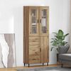 vidaXL Highboard mit Schubladen 2 pcs Artisan-Eiche Holzwerkstoff
