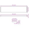vidaXL Fensterbank Wei&szlig; 160 x 35 x 4,5 cm PVC