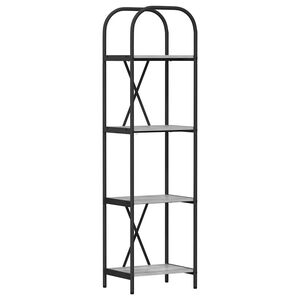 vidaXL B&uuml;cherregal 4 Ebenen 40 x 30 x 146 cm Holzwerkstoff