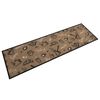 vidaXL K&uuml;chenteppich Waschbar &bdquo;Morning&ldquo;-Aufdruck Braun 45x150 cm Samt