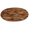 vidaXL Couchtisch Recyceltes Massivholz Teak Oval 120x60x30 cm