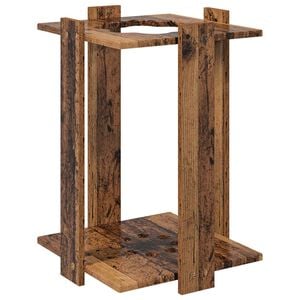 vidaXL Billardqueue-St&auml;nder Holzwerkstoff 42 x 43 x 60 cm Altholz