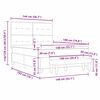 vidaXL Boxspringbett mit Matratze Dunkelgr&uuml;n 140 x 190 cm Samt