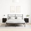 vidaXL Wand-Nachttische 2 Stk. Schwarz Eichen-Optik 38x34x40 cm