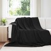 vidaXL Wohndecken 24 pcs Schwarz 270 x 240 cm Fleece