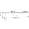 vidaXL Bettgestell Metall Schwarz 90x190 cm