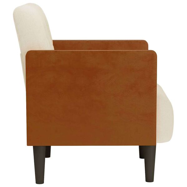 vidaXL Sessel mit Armlehnen 55 cm Leinen