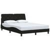 vidaXL Bettgestell ohne Matratze Schwarz 140x200 cm Stoff
