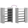 vidaXL Schuhschrank Betongrau 74,5x37,5x100 cm Holzwerkstoff