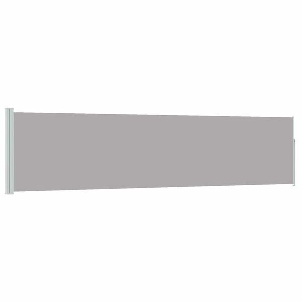 vidaXL Ausziehbare Seitenmarkise 120&times;500 cm Grau