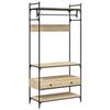 vidaXL Kleiderst&auml;nder mit Schubladen Sonoma-Eiche 89x39x184,5 cm