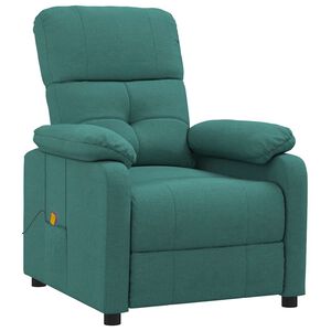vidaXL Massagesessel Dunkelgr&uuml;n Stoff