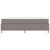vidaXL Bettrahmen mit Matratze Taupe 180 x 200 cm Stoff
