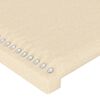 vidaXL Kopfteil mit Ohren Creme 203x23x78/88 cm Stoff