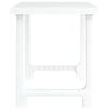 vidaXL Campingtisch Wei&szlig; 79x56x64 cm PP Holzoptik