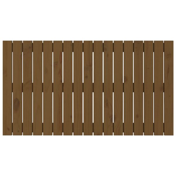 vidaXL Wand-Kopfteil Honigbraun 108x3x60 cm Massivholz Kiefer
