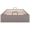 vidaXL Ottoman-Bett ohne Matratze Taupe 90x190 cm Stoff