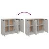 vidaXL Sideboard Betongrau 90,5x30x70 cm Holzwerkstoff