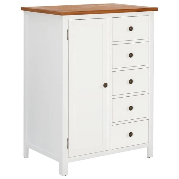 vidaXL Kleiderschrank 76x52x105 cm Eiche Massivholz