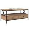 vidaXL Couchtisch Eiche handwerklich 100 x 51 x 45 cm Holzwerkstoff