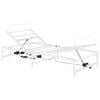 vidaXL Elektrisch verstellbares Bettgestell Wei&szlig; 107 x 200 cm Stahl