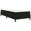 vidaXL Boxspringbett mit Matratze Schwarz 90 x 190 cm Stoff